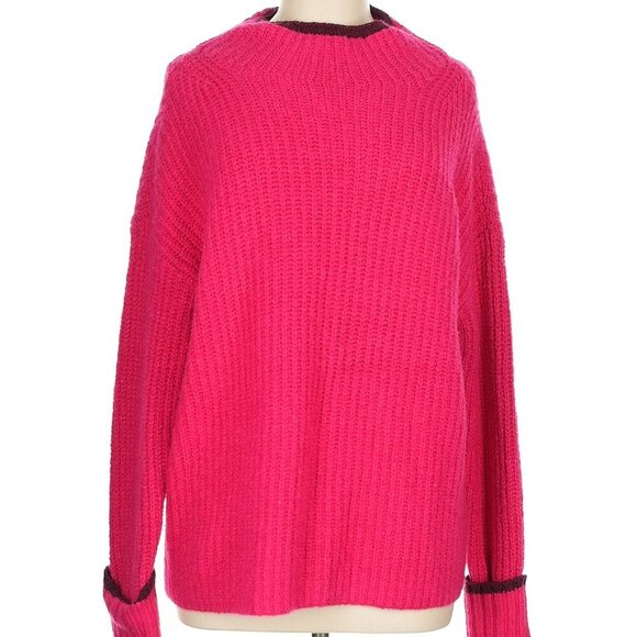 Maeve by Anthropologie Mock-Neck Color-Tipped Sweater Size M EUC - Picture 5 of 11